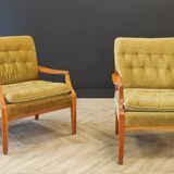 Two mid century armchairs