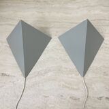 A Set Of J.Hoogervorst for Anvia Almelo Vintage Dutch metal wall lamp 1960s