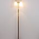 Mid-century brass floor lamp by Rupert Nikoll, Austria, 1950s.