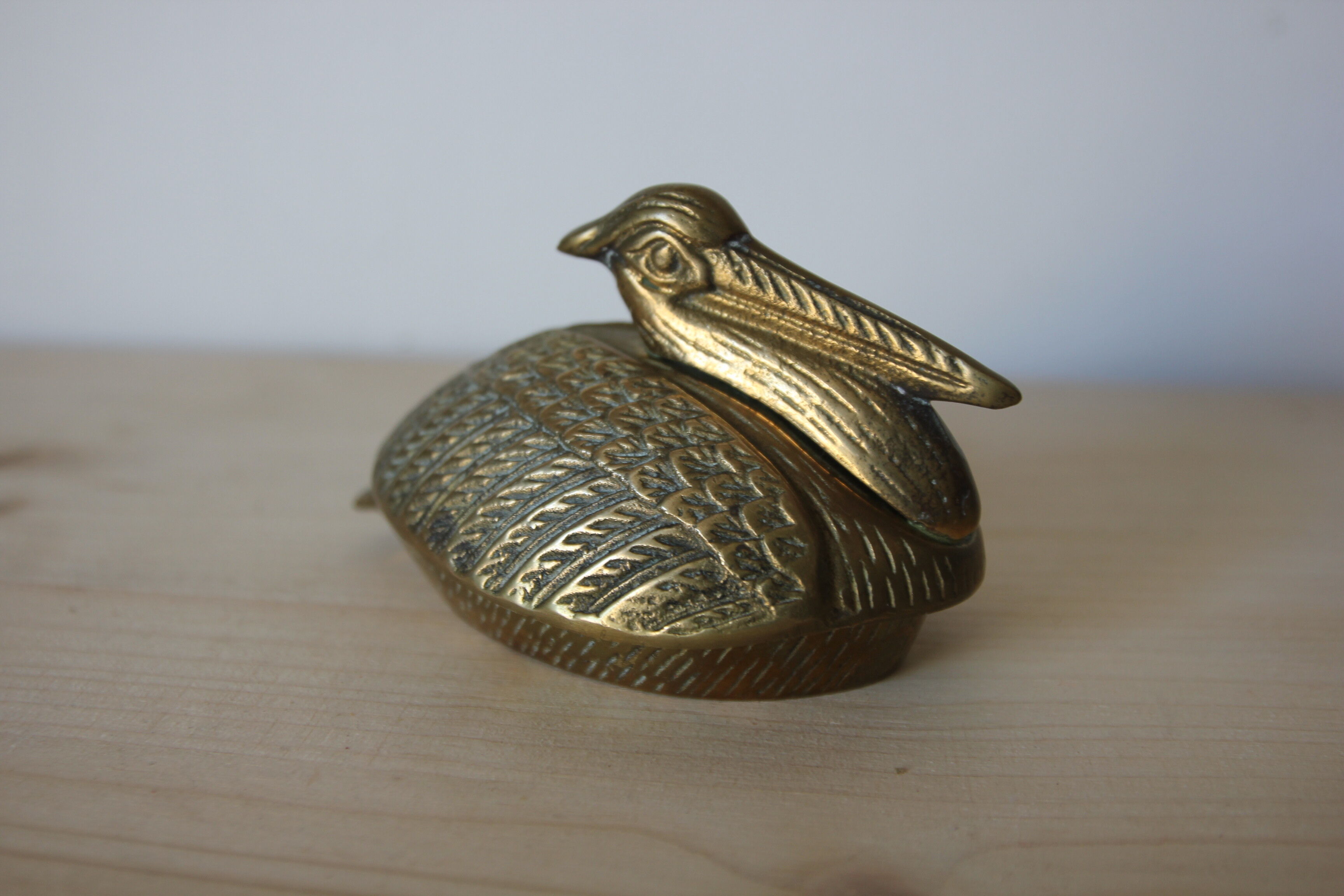 Brass pelican box