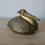 Brass pelican box
