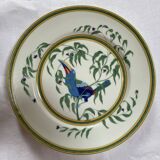 Limoges porcelain service from Hermès, Toucans collection, 1986