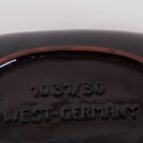 Plat en céramique, design allemand, années 1960, fabriqué en Allemagne de l'Ouest.
