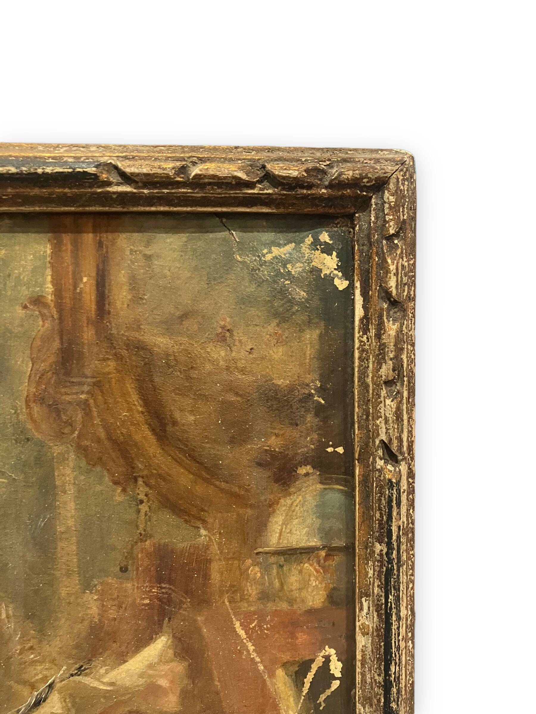 Oil painting on canvas courtesan