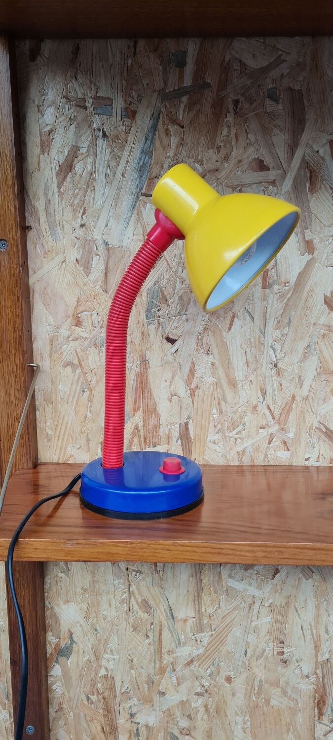 Primary color desk lamp 1980