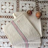 Lot of three rags old monograms eg