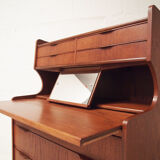 vintage danish teak chest of drawers bureau