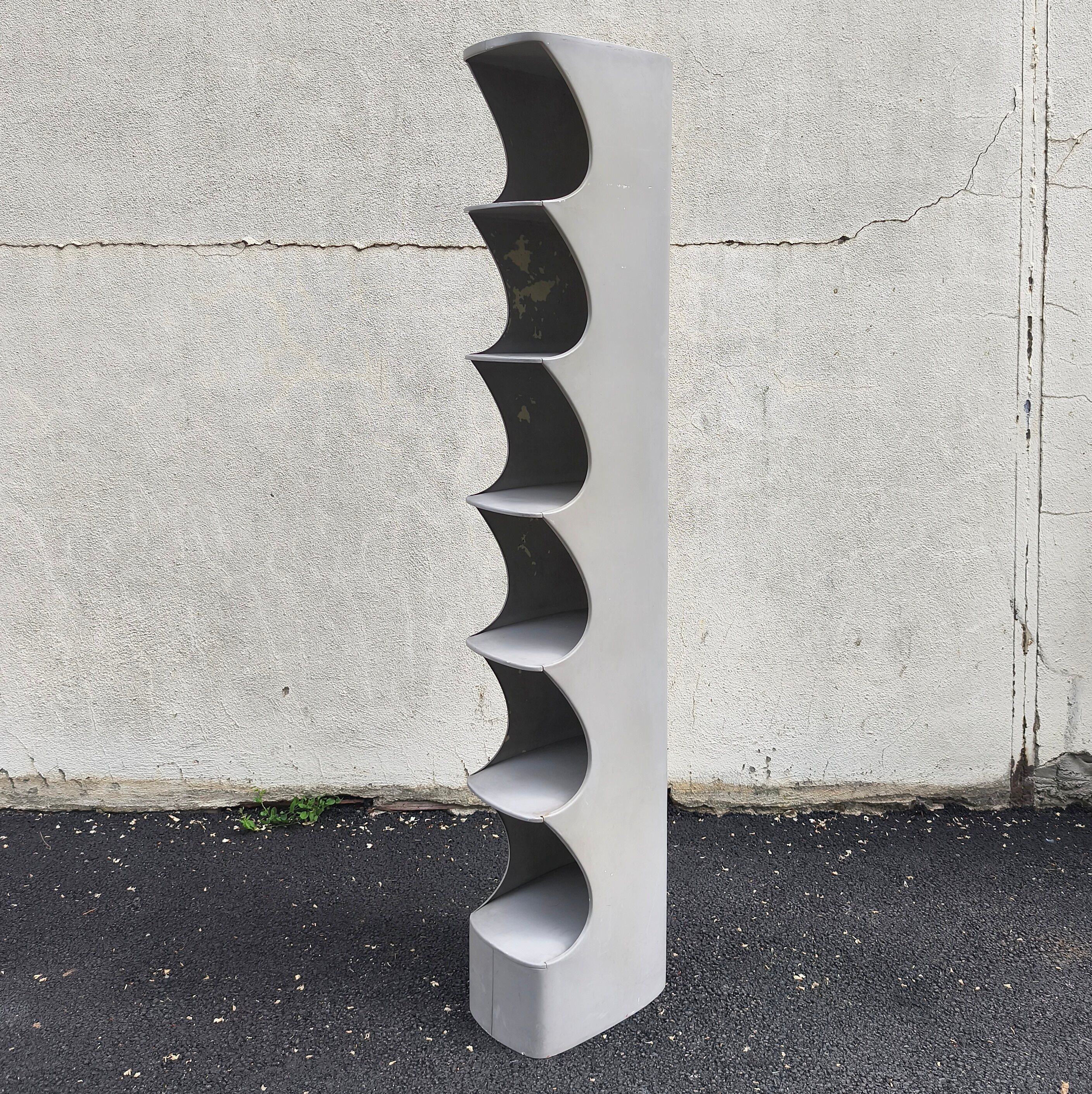 Large designer shelf Valeric Doubroucnskis, Rodier, 1970