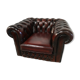 Armchair chesterfield mahogany leather English style