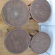 Lot de 4 tabourets bas bistrot