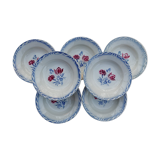 Lot 6 assiettes anciennes Sarreguemines DIGOIN  collection Juliette