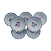 Lot 6 old plates Sarreguemines DIGOIN juliette collection