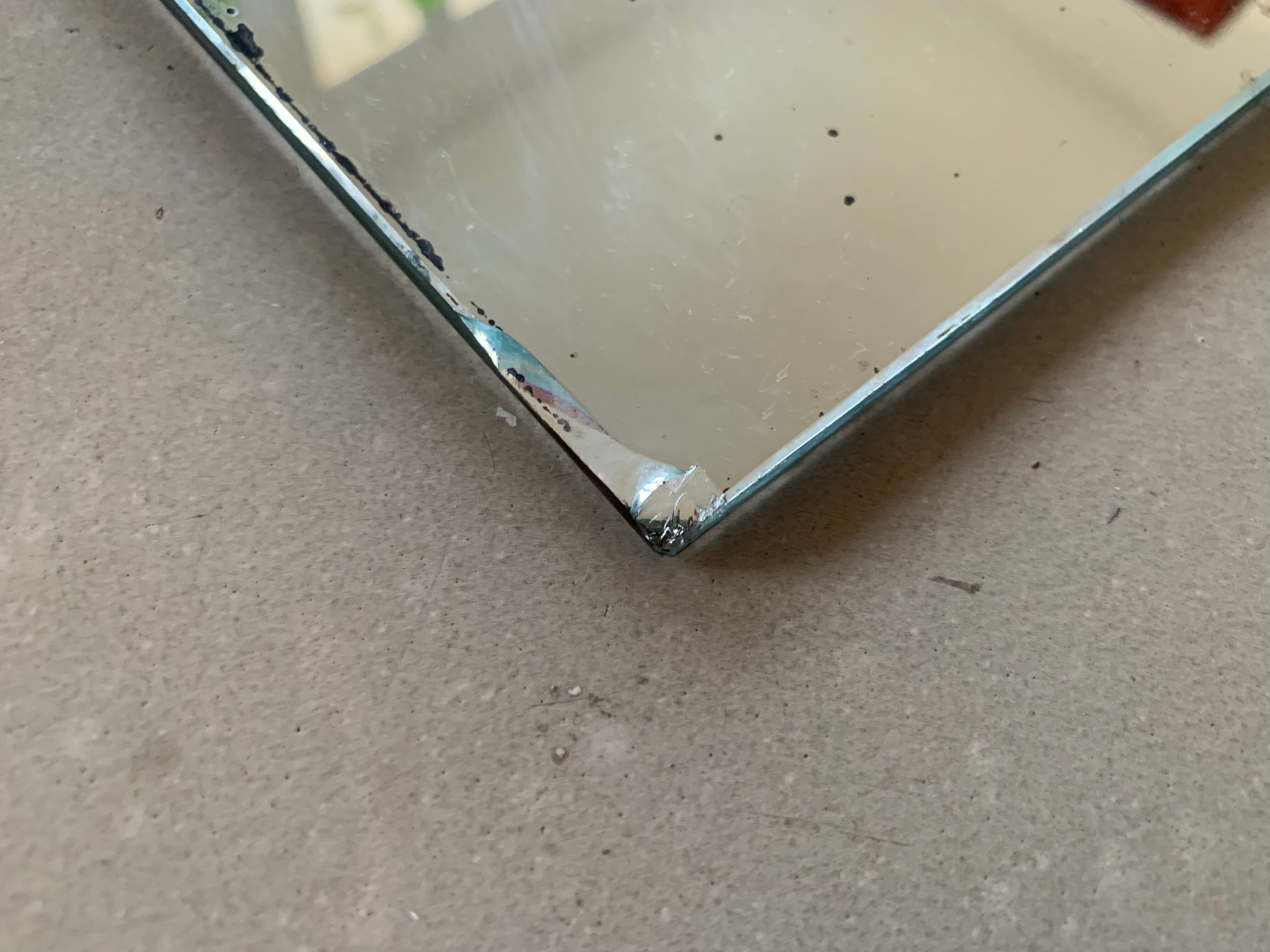 Antique mirror stitched 60x90cm