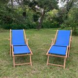 Mid 20th century sun loungers