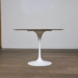 Vintage Round Marble Tulip Dining Table By Eero Saarinen For Knoll, 1970s