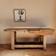 Old solid wood workbench