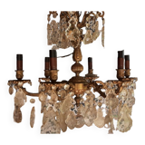 Luster with tassels 6 burners