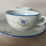 Two Salins earthenware lunch cups