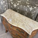 Louis XV style chest of drawers in marquetry