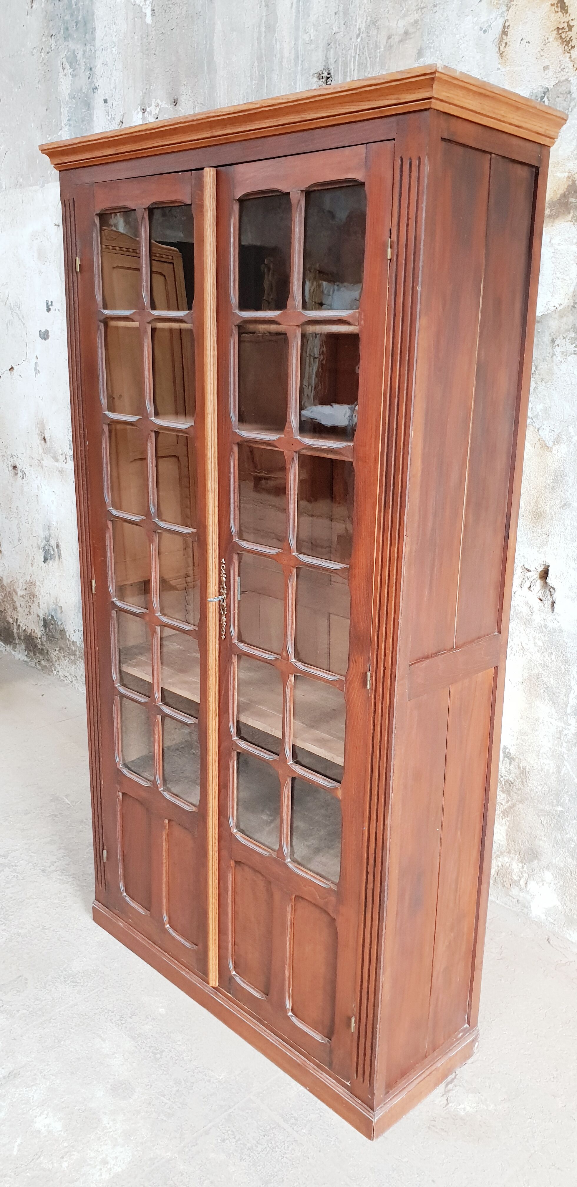 Vintage glass library