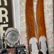 Vintage wooden water ski pair