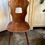 Baumann chair model "Gentiane" in dark wood