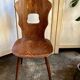 Chaise Baumann modèle "Gentiane" en bois foncé