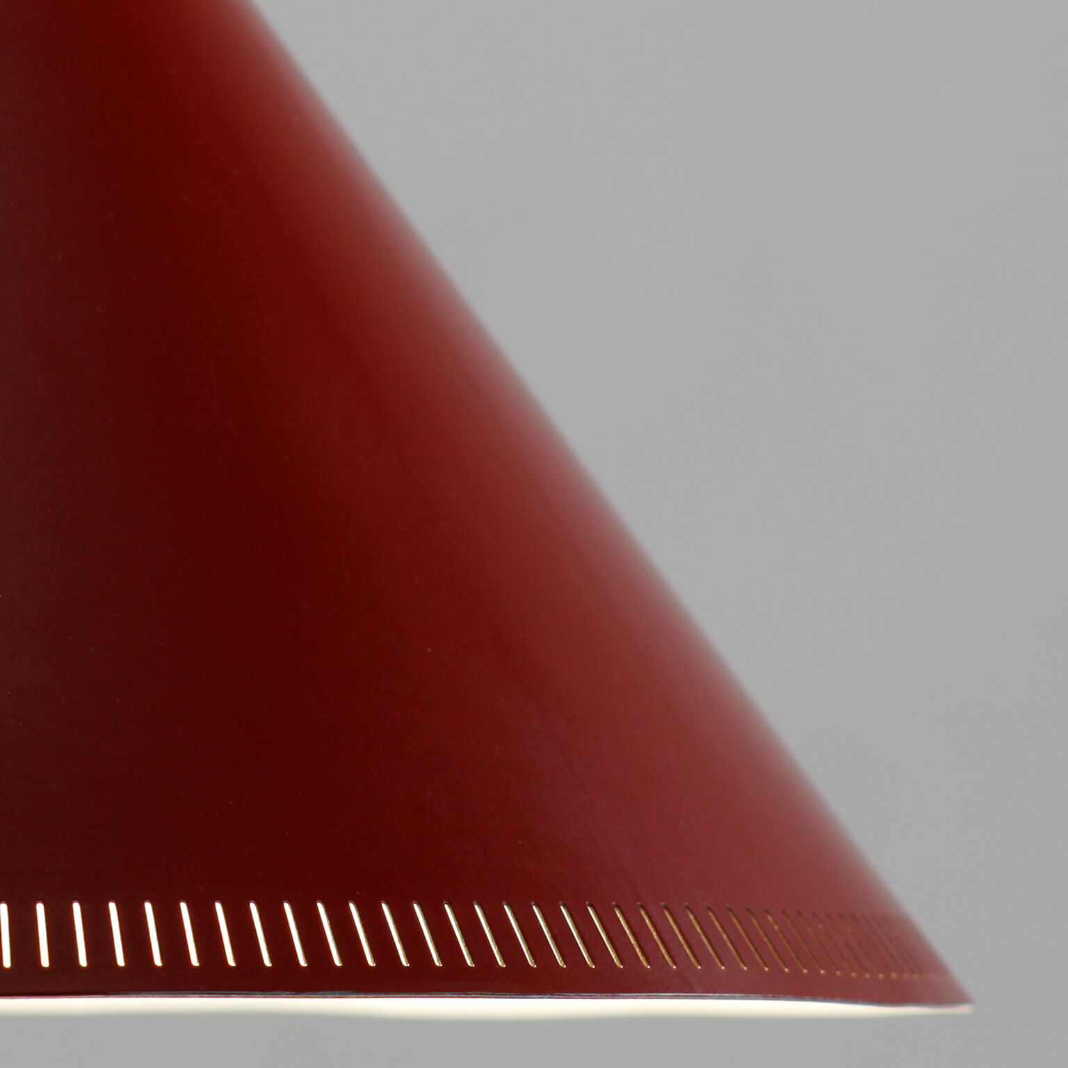 Danish conical hanging lamp goes up and down 1960's