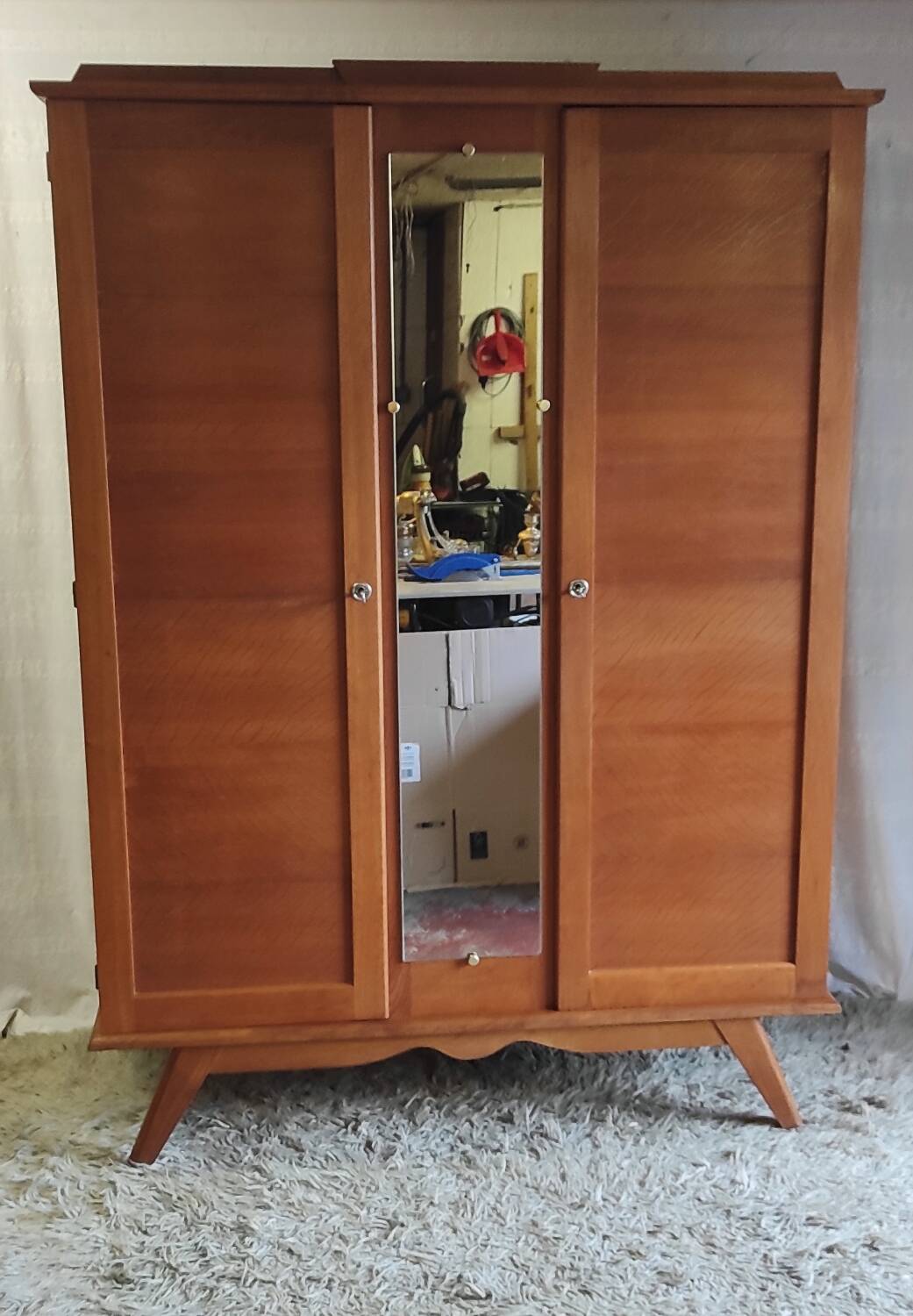 Armoire vintage pieds compas - années 50/60