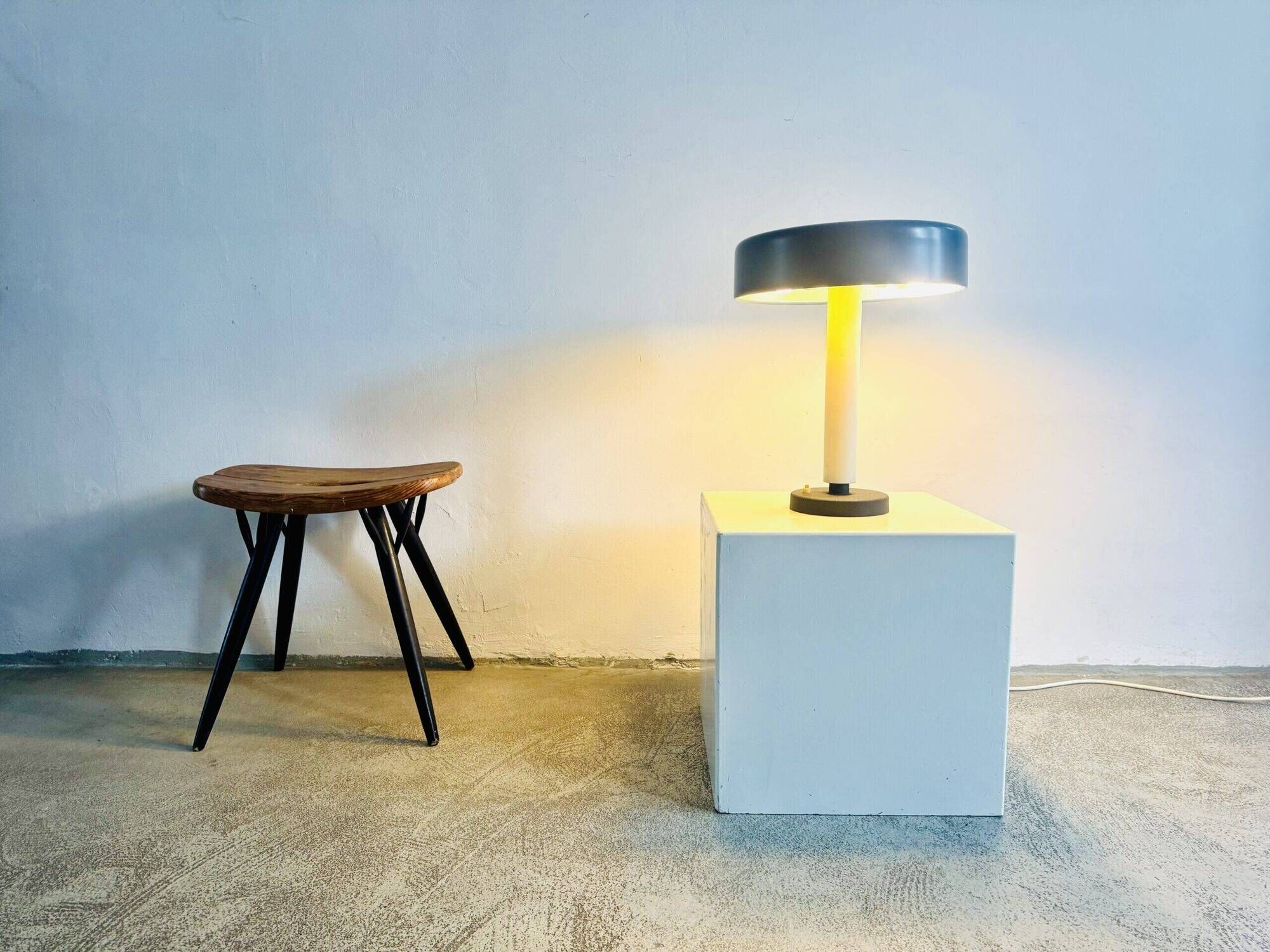 Model Tp-8079 Mushroom Table Lamp By Niek Hiemstra For Hiemstra Evolux, The Netherlands 1960S