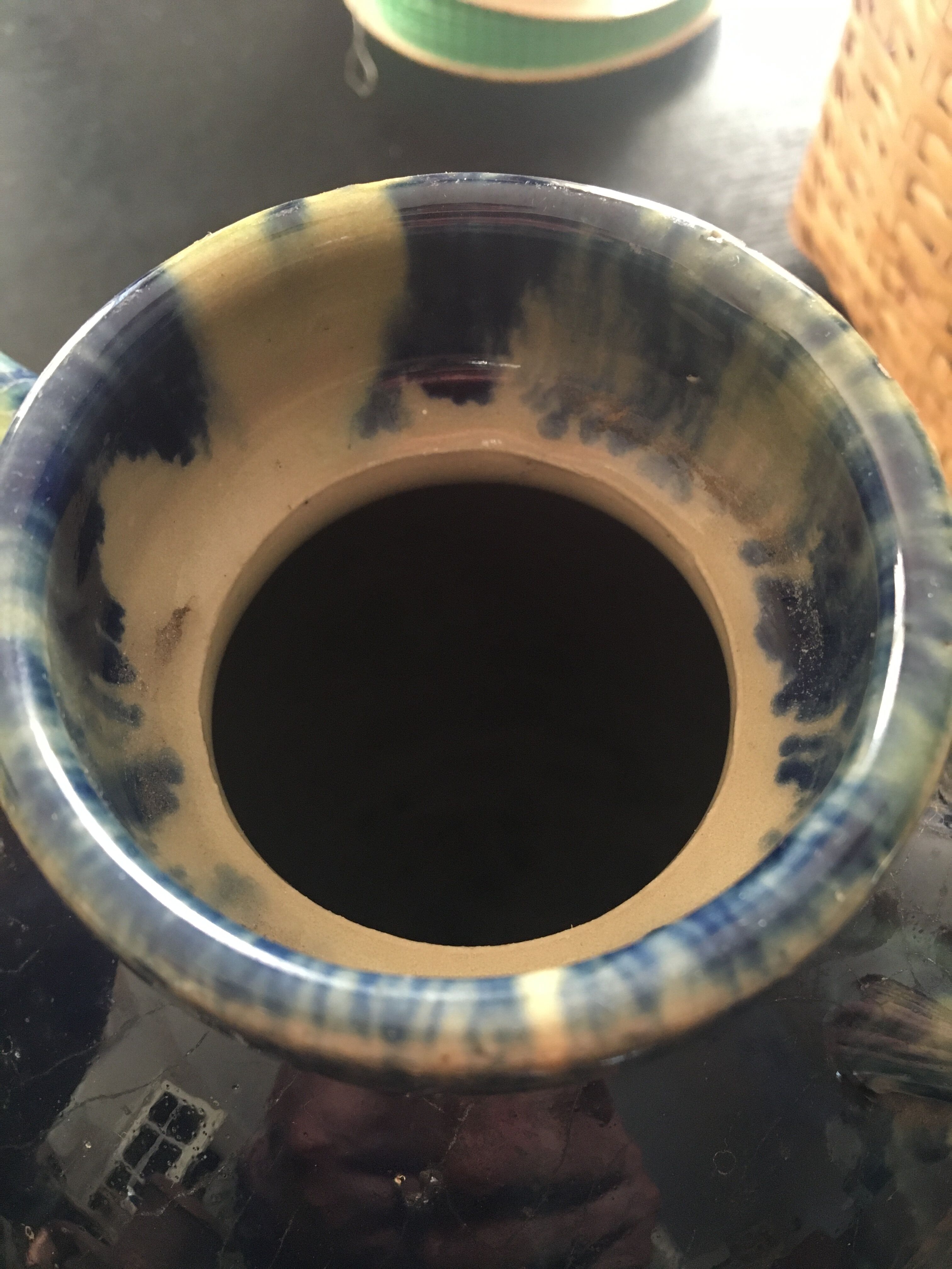 JEP vase in sandstone flame décor, 1920