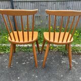 Set of 2 Scandinavian stamped chairs
