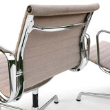 Paire de fauteuils pivotants Aluminium Chair EA 108 design Ray & Charles Eames, Vitra 60/70s