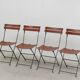 Set of 4 "Celestina" folding chairs by Marco Zanuso for Zanotta, 1978
