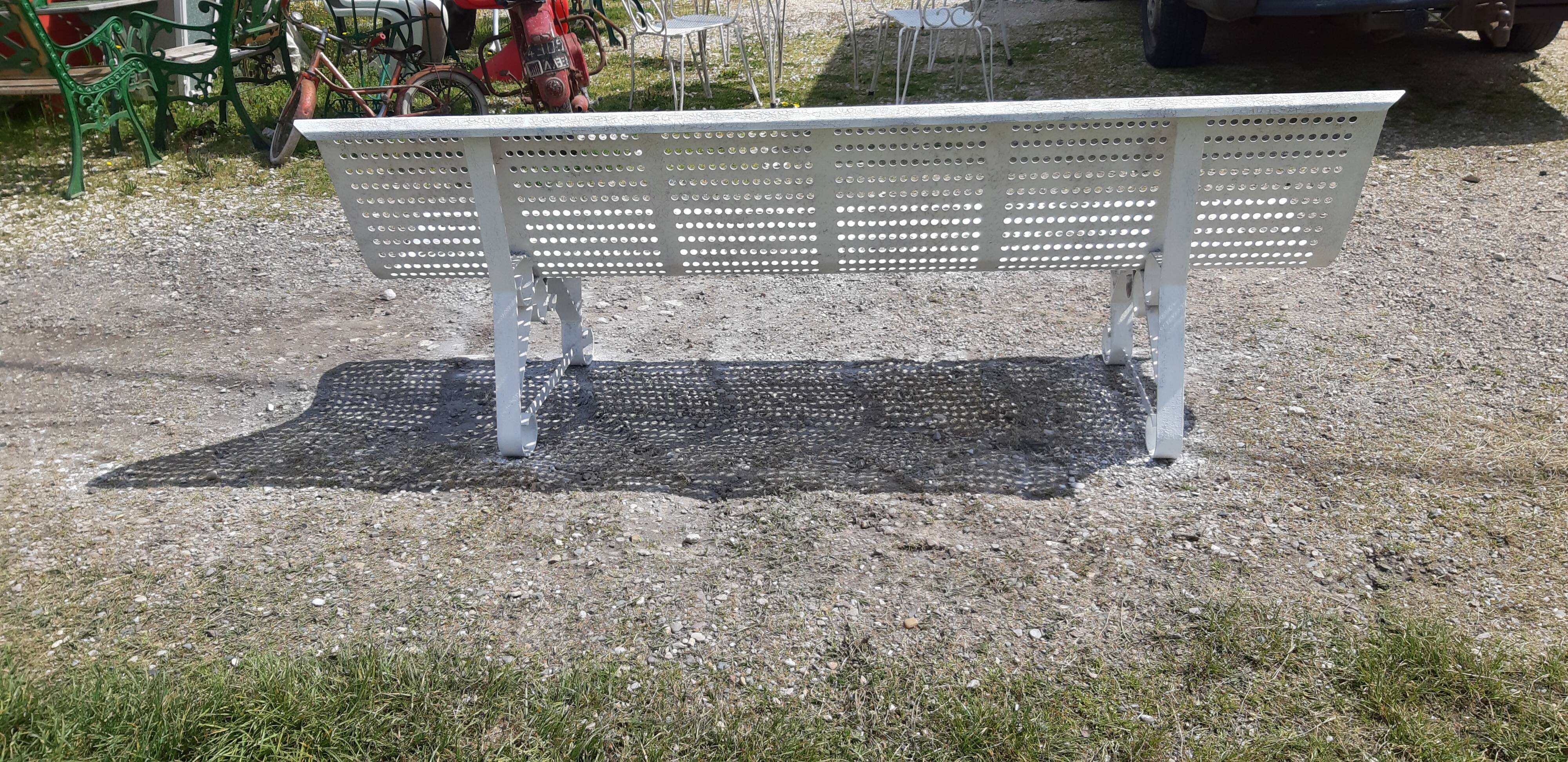 Wrought Iron Bench from the 50s by René Malaval