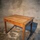 French rural farmhouse table with two drawers, 19th century.