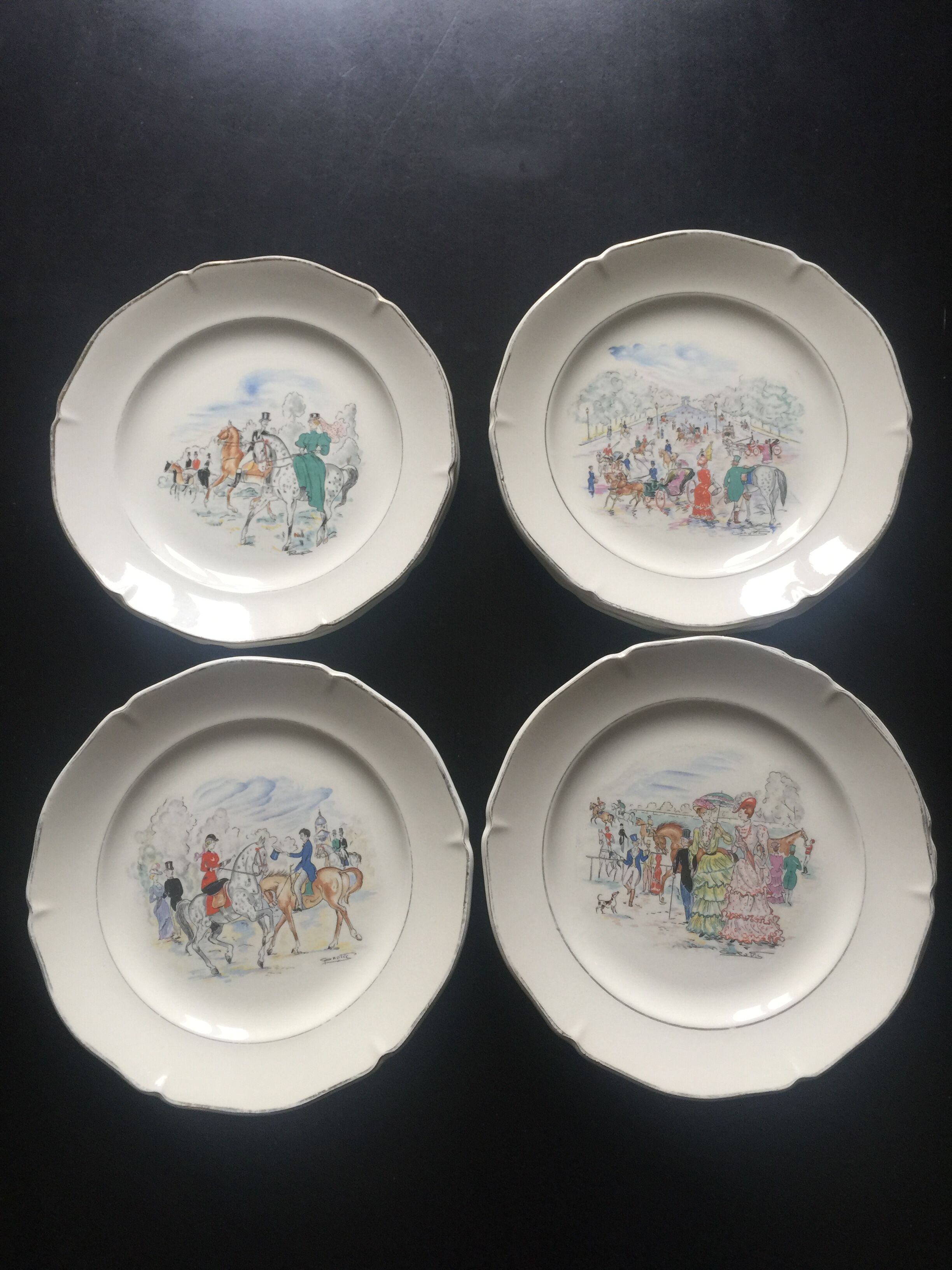 St Amand Longchamp plates