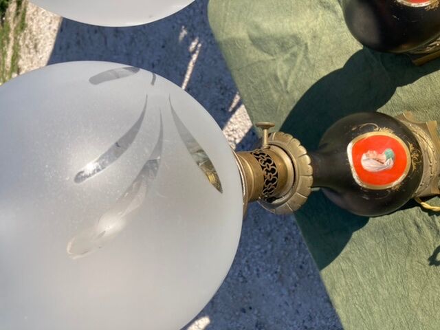 Pair of lamps Napoleon 3