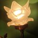 Pair of vintage Art Deco pink double wall sconces France