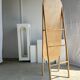 Floor mirror in bamboo and rattan H:1m80