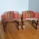 Repose pied tissu velours