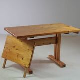 Table of solid pine arcs with extension, France 1970