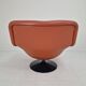 Fauteuil lounge Artifort F518 par Geoffrey Harcourt en cuir, années 1970