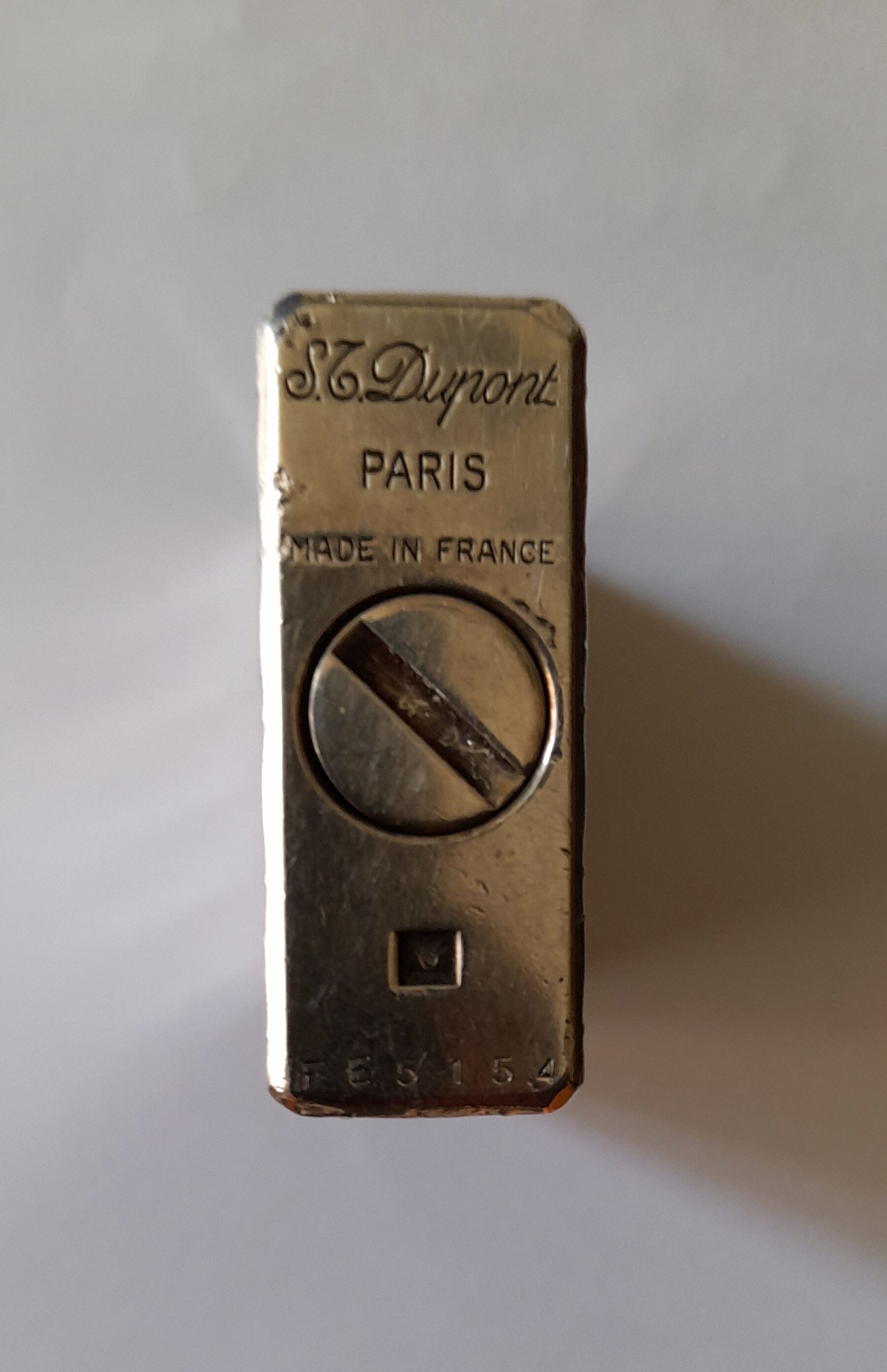 Lighter st dupont solid silver years 60