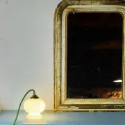 White opaline table lamp
