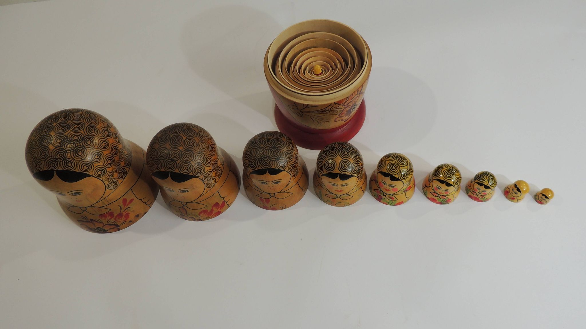 Original and Rare Soviet Russian Dolls / Matryoshka / Hand Painted