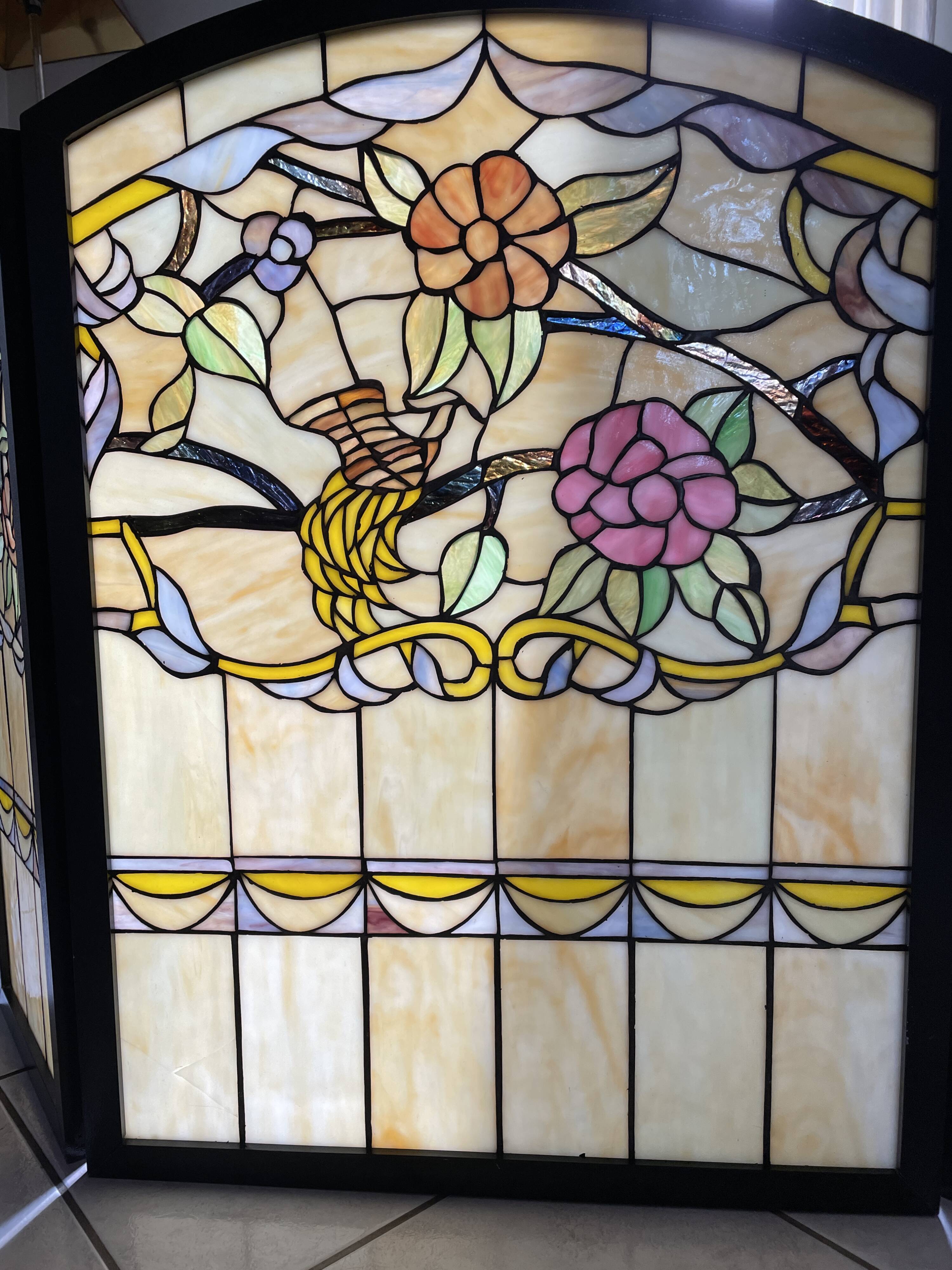 Tiffany-style stained glass firewall