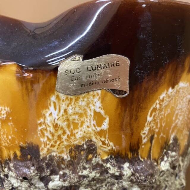 Vintage ceramic vase ROC, FAT LAVA