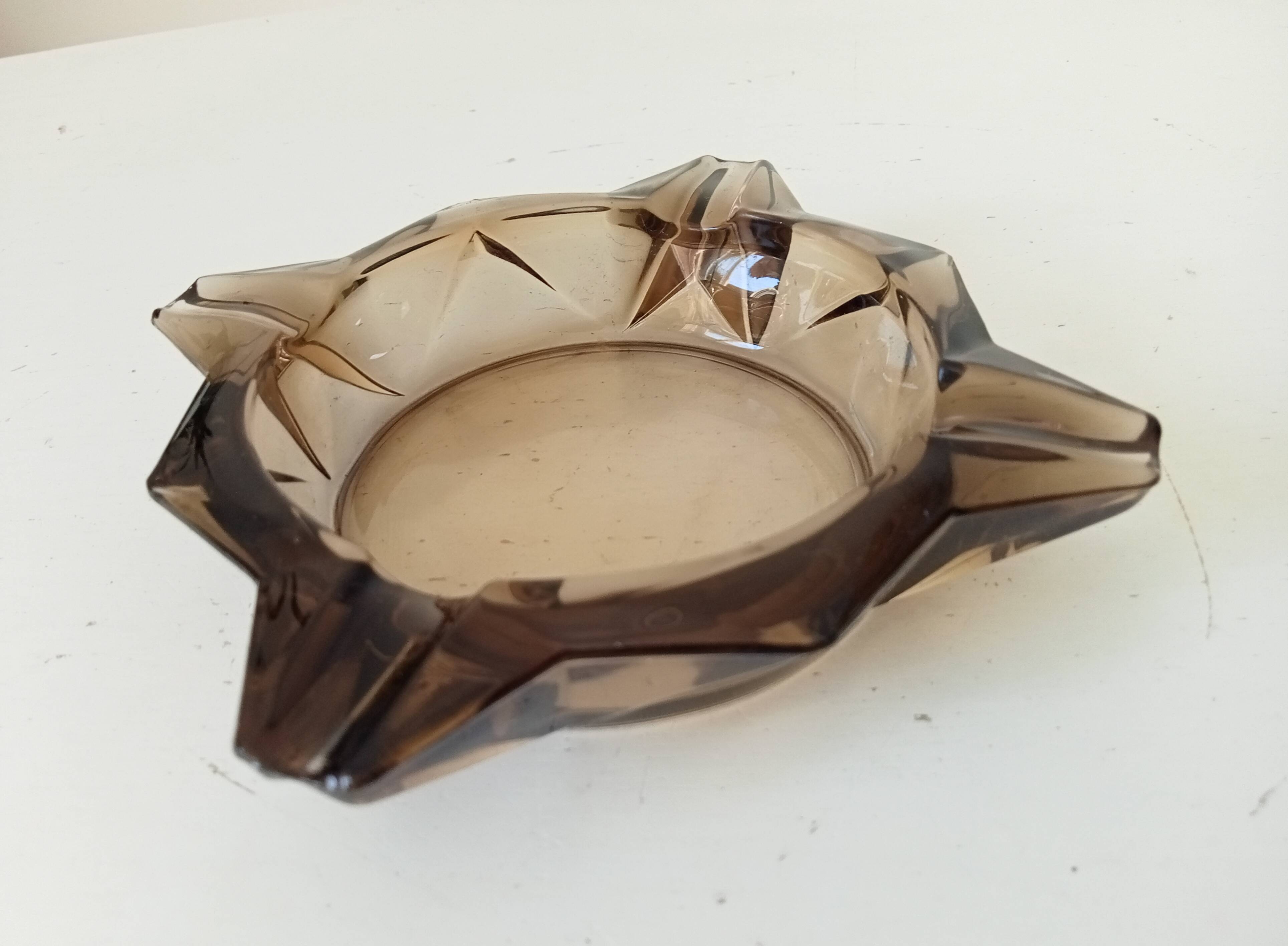 Cendrier Étoile par JG Durand Luminarc années 70