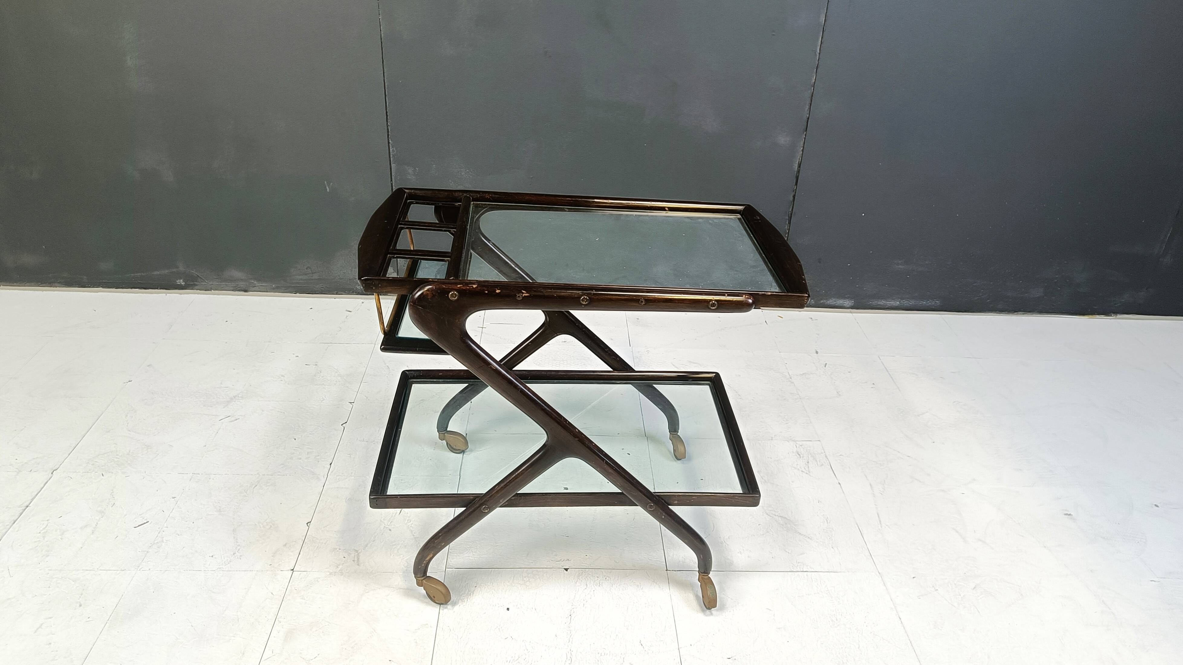 Vintage italian serving trolley, 1950s